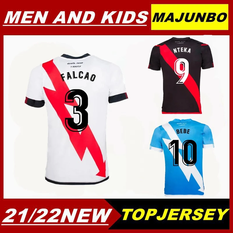 

2021 2022 Top Quality Rayo Vallecano Jersey Home Away Third #3 FALCAO Football shirt