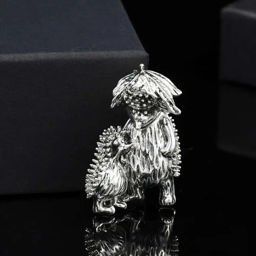 Новая мода ретро животное брошь Dayan Ежик котенок щенок Роза лук стрелы мужчины и