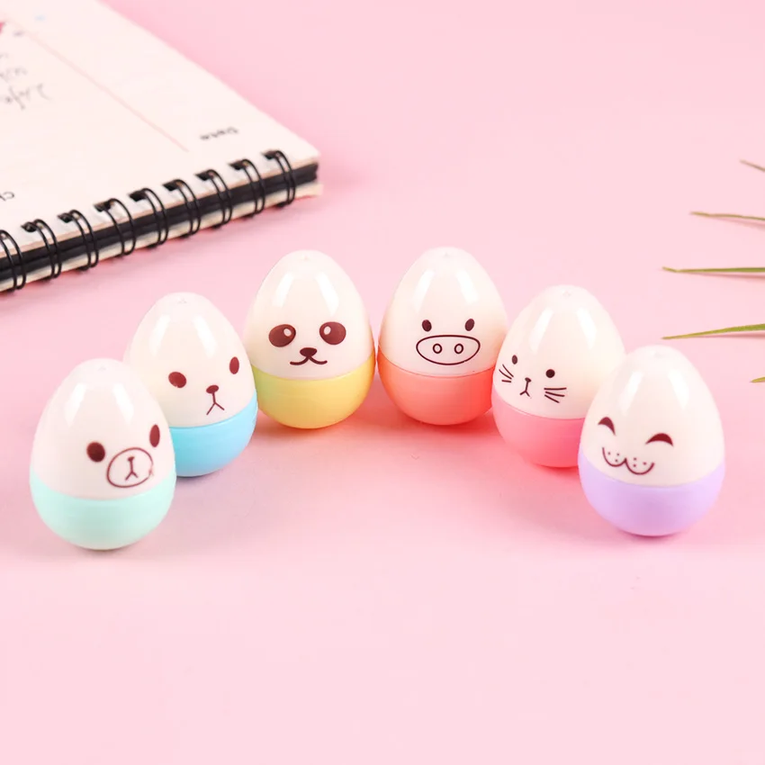 Милая Мини улыбающаяся Яичница маркер Kawaii Дети студенческий офис граффити ручка DIY маркер флуоресцентный ручка 6 шт