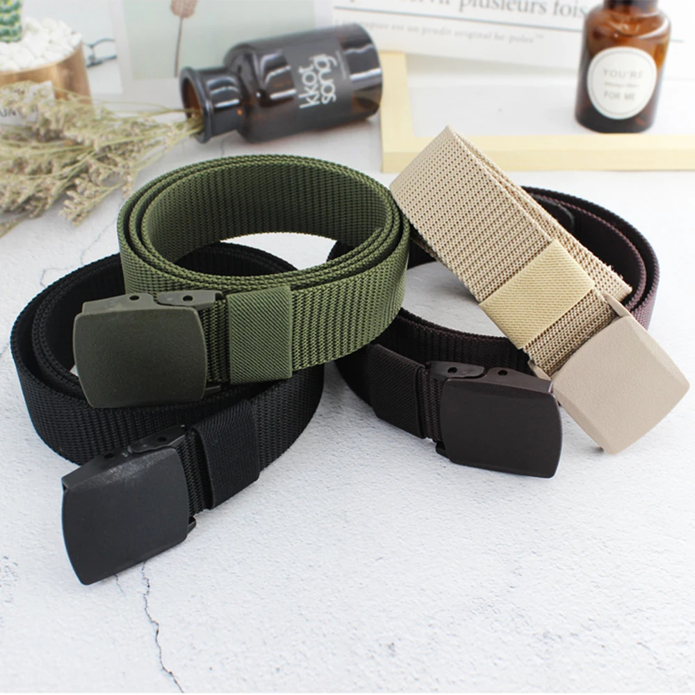 JACNAIP Men's Casual Fashion Tactical Belts Military Combat Survival High Quality Marine Corps Canvas For Nylon Male Luxury