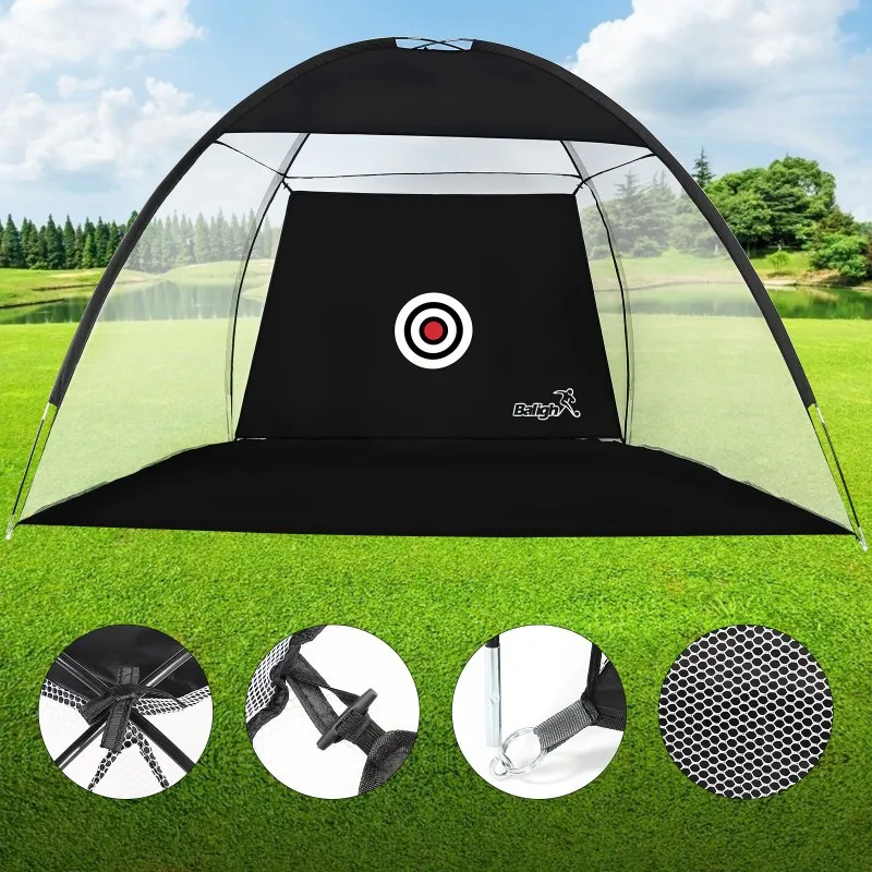 

Indoor 3M Golf Practice Net Golf Hitting Cage Garden Grassland Practice Tent Golf Training Aids Equipment Mesh Outdoor