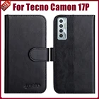 Хит! Чехол-книжка Tecno Camon 17P, модный флип-чехол 6,8 дюйма, 6 цветов, чехол-бумажник для Tecno Camon 17P, чехол с защитой для карт