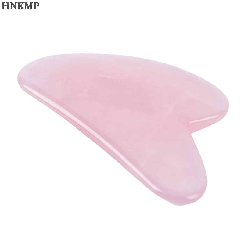 Розовый кварц нефрит доска гуаша Натуральный камень скребок китайский инструмент шеи иглоукалывания тела