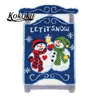 Рождественские наборы крючков с защелкой для взрослых, большой тканевый ковер с принтом, набор крючков с защелкой сделай сам, ковер с вышивкой, ковер сделай сам