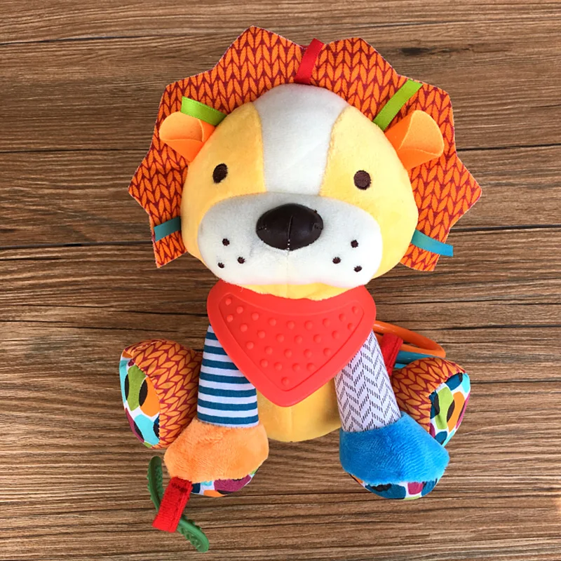 

Toy Baby Rattle Stroller Plush Awakening Infant Plush Toy Ring Animal Multifunctional Hanging Baby Rattle Toy Doll Bed Bell