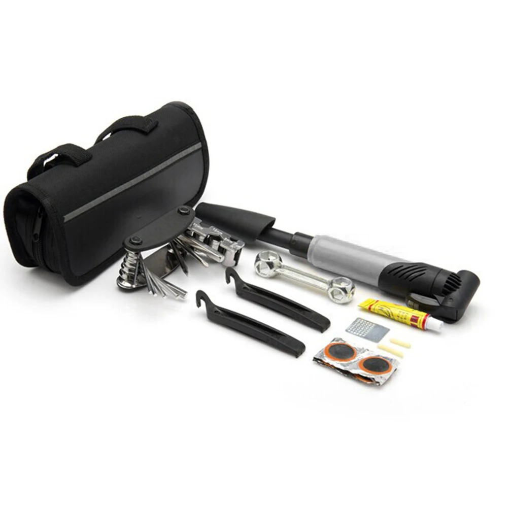 

Hot Sale Bicycle Combination Tool MTB Bicycle Repair Tool Set With Air Pump Tire Repair Multifunctional Repair Kit Free Amazing