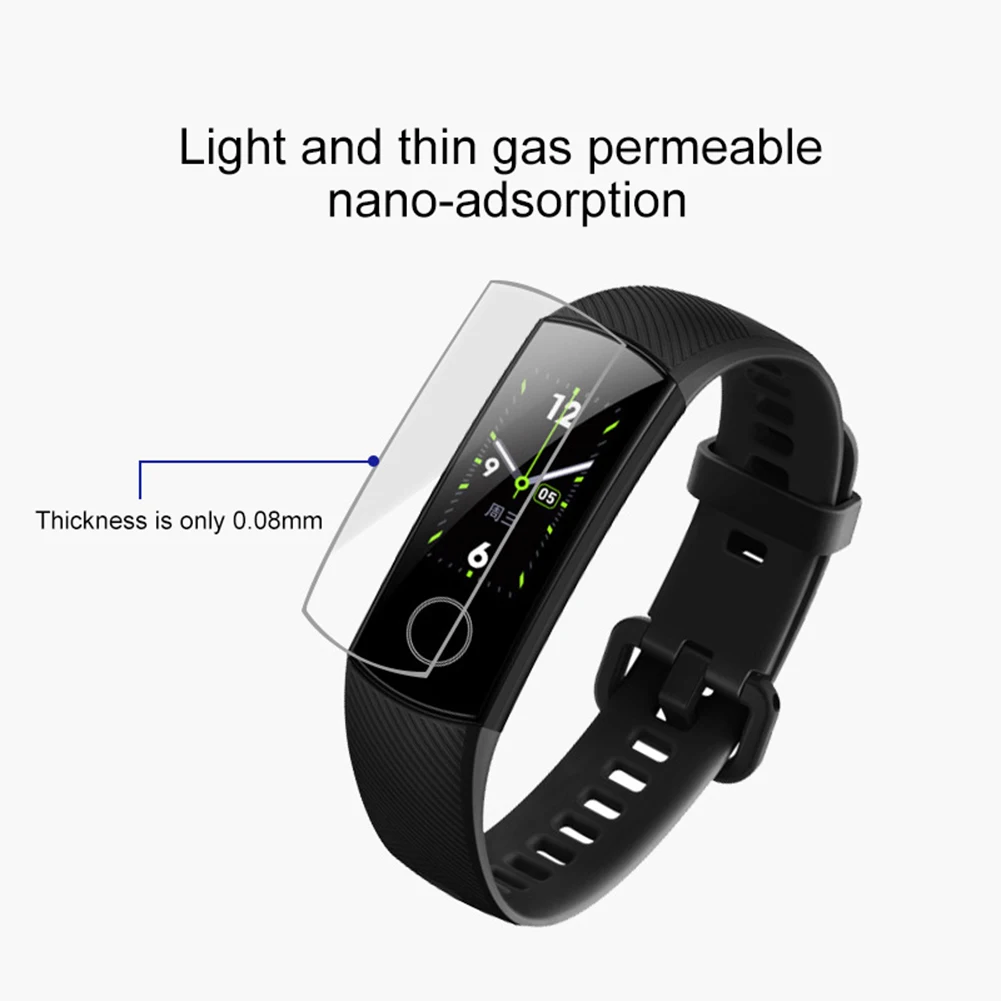 3 шт ТПУ Взрывозащищенная HD мягкая полная защитная пленка для huawei Honor Band 5