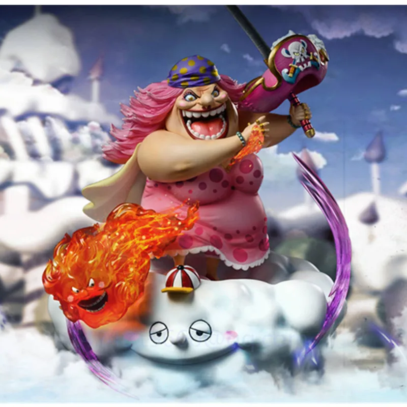 

GK Statue Anime ONE PIECE BIG MOM Charlotte Linlin Battle Scene Four Emperors Resin Action Figure Collectible Model Toy R561