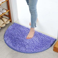 door mat entrance kitchen rugs half round carpet for home living bath room hallway water absorption circle decoration 5080cmpc