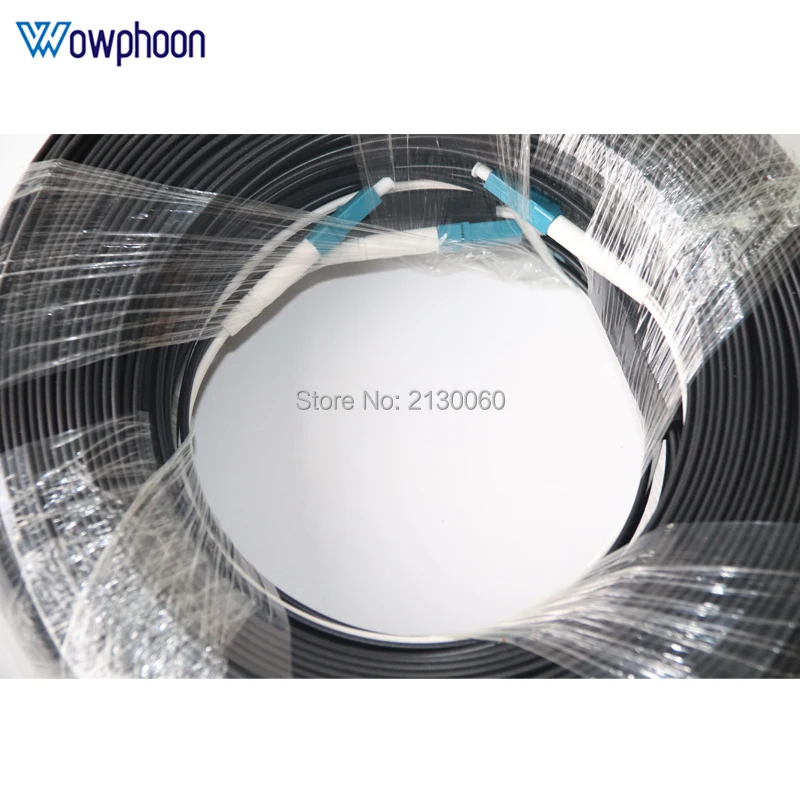 Лучшая цена 150 м наружный LC UPC дуплексный FTTH прямой патч кабель G657A волоконно