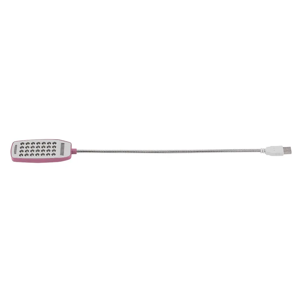 

1pcs Bright 28 LED USB Mini Light Flexible Computer Lamp Laptop PC Desk Reading pink USB LED Lamp