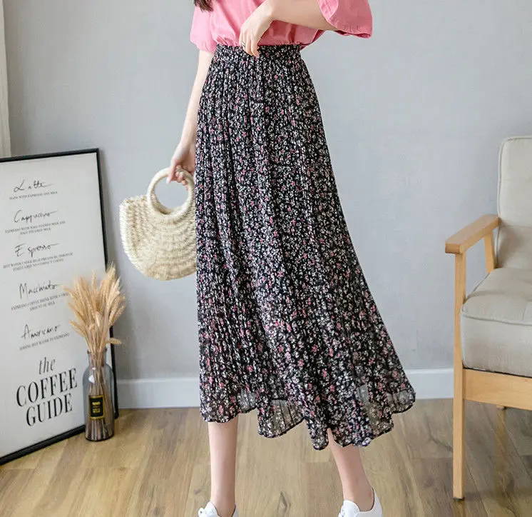 

Cheap wholesale 2021 spring summer autumn new fashion casual sexy women Skirt woman female OL long skirt pleated skirt Ay1445