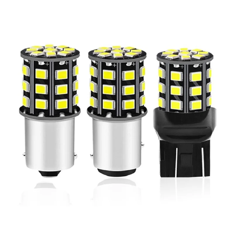 50 шт. T20 W21/5 Вт 7443 двойная струна 33 SMD 2835 светодиодсветодиодный автомобильная