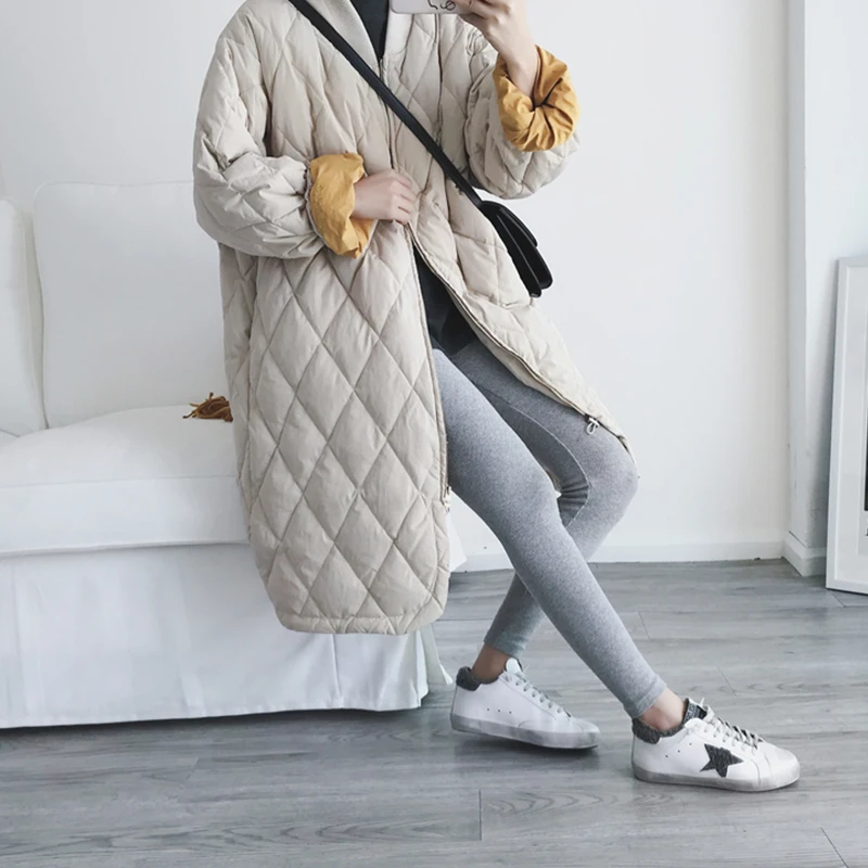 Fitaylor зимняя парка на 90% белом утином пуху теплый свободный ультра легкий пуховик