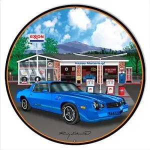 

Z28 Corvette Blue Metal Round Metal Tin Sign Suitable for Home and Kitchen Bar Cafe Garage Wall Decor Retro Vintage 12 X 12 Inch
