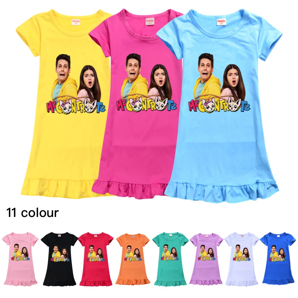 Костюм для девочек Me VS Пижама одежда платье принцессы платья маленьких