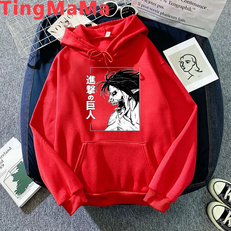 

Attack on Titan Shingeki No Kyojin Titans Attack hoodies women printed Ulzzang y2k aesthetic 2021 female sweatshirts hip hop