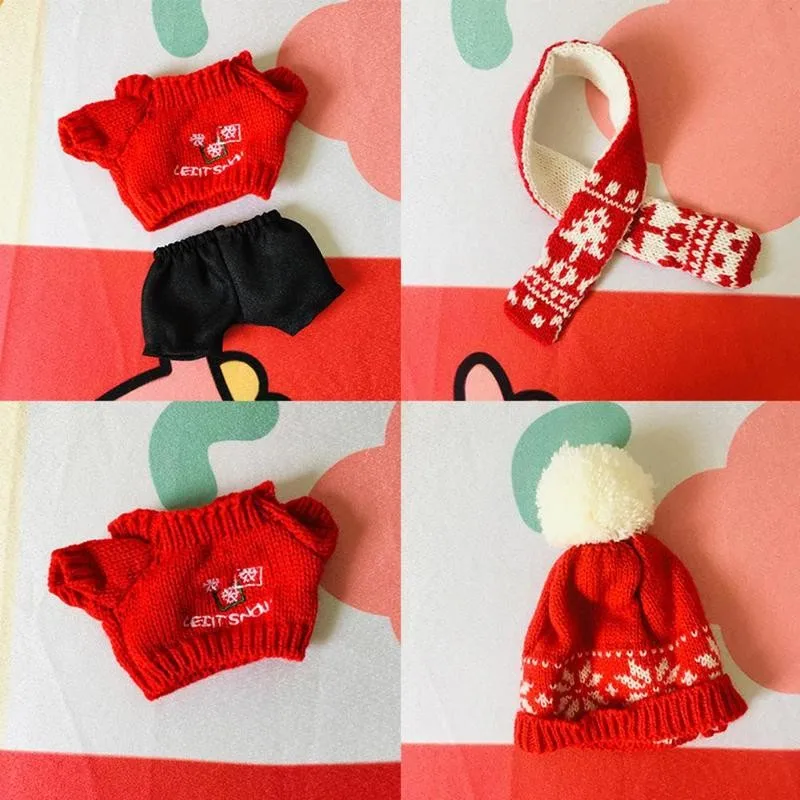 Для 20 см Mimi желтая утка плюшевые игрушки Рождественская Одежда Аксессуары для