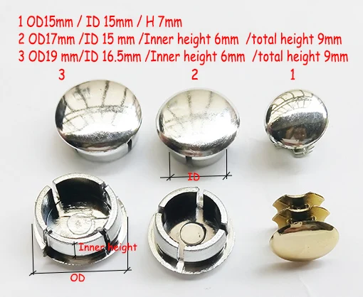 19 мм slilver color Cr chroming обработанная минутная поверхность головка вставка Торцевая