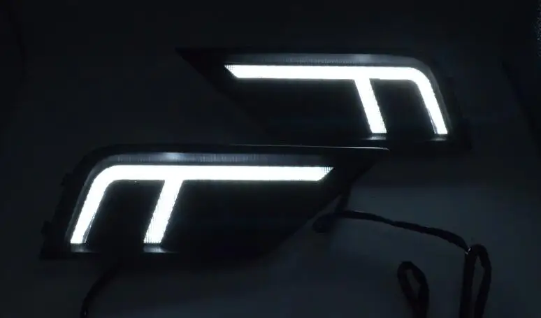 2 шт Автомобильный светодиодный дневной светильник для Volkswagen VW Tiguan 2017 2018 2019 LED DRL с