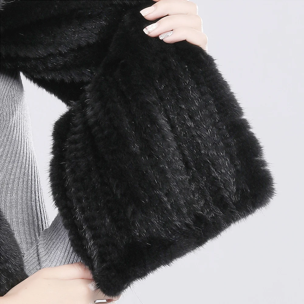 Специальное предложение шарф из натурального меха норки шаль женский роскошный