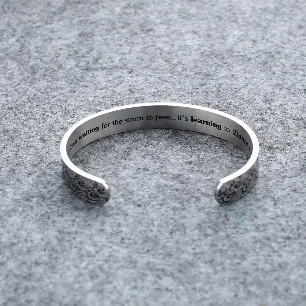 Браслет-манжета для мужчин и женщин черный браслет из нержавеющей стали