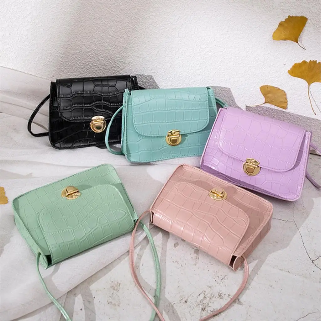 

New Female Fashion Shoulder Bag PU Leather Single Small Crossbody Square Bag For Women Ladies Travel Messenger Bags 2021