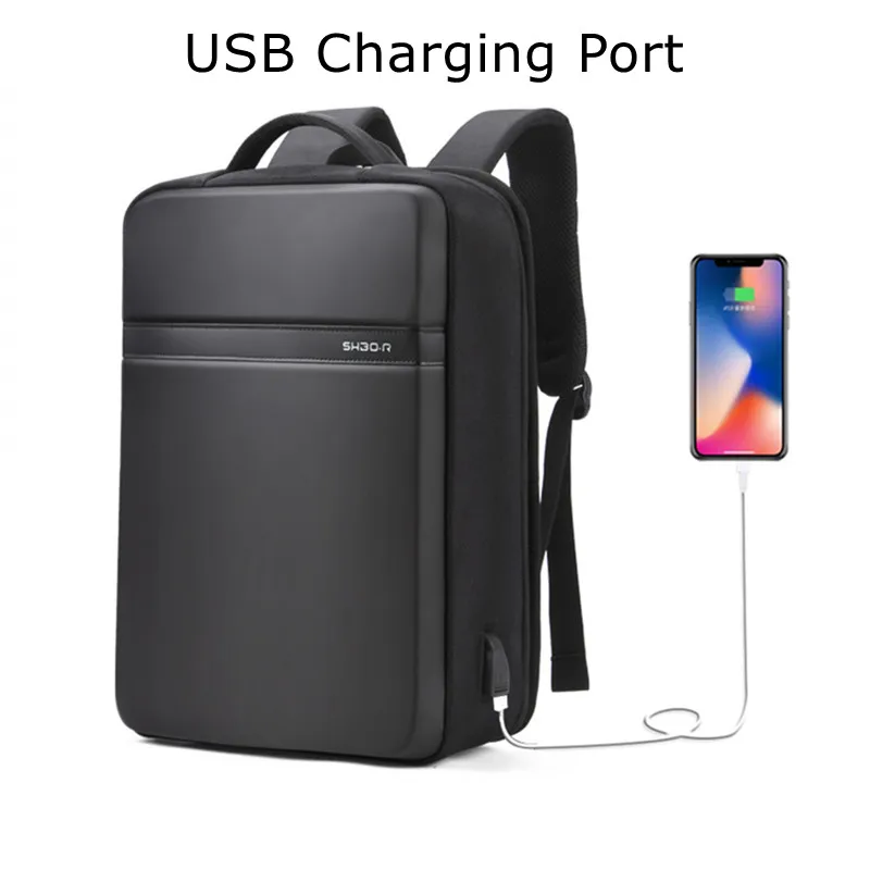 

Рюкзак мужской для ноутбука 15,6 дюйма, водонепроницаемый, с USB-зарядкой