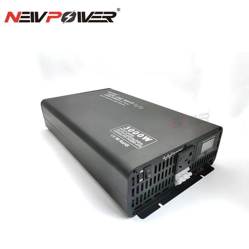 

Intelligent LCD display DC AC Converter Power 3000w 12v 24v 48v 60v 72v 84V to 100v 110v 120v 220v 230v Pure Sine Wave Inverter