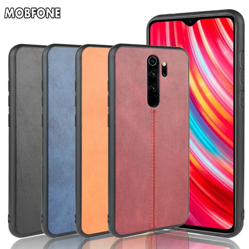Деловой облегающий чехол для Xiaomi Redmi Note 8 Pro повседневный кожаный 8T противоударный