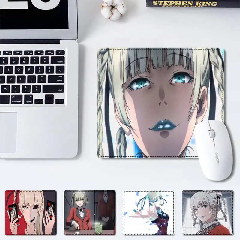 

Girly Kakegurui Kirari Momobami office Mat Small Pads Family Laptop Gamer Rubber Mouse Mat MousePad Desk Gaming Mousepad Cup Mat