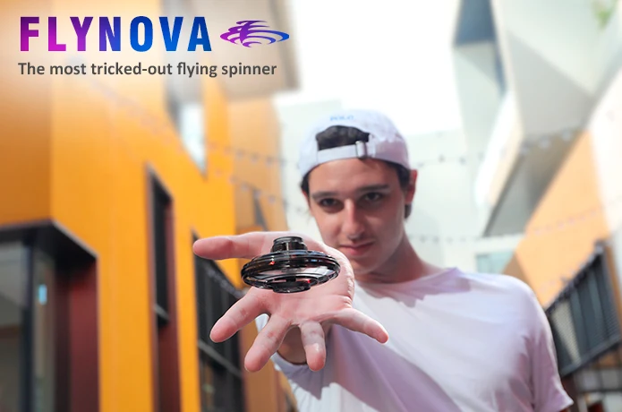 Flynova мини НЛО Дрон 3D прокатки индукции Дрон Квадрокоптер игрушка самолет Дрон светодиодный Fingertip гироскоп Игрушка Дети, игрушки для взрослых подарок