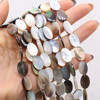 natural black mother of pearl beads freshwater shell bead for jewelry making diy women necklace bracelet accessories