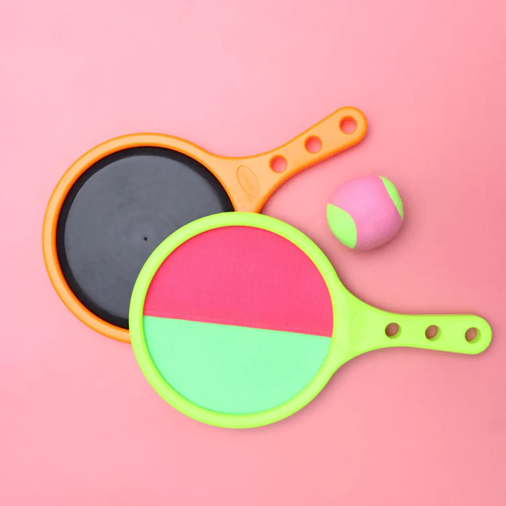 

Children Sticky Racket Sucker Game Sticky Target Parent-Child Leisure Sports Toys Outdoor Activity Accessory - 2 R