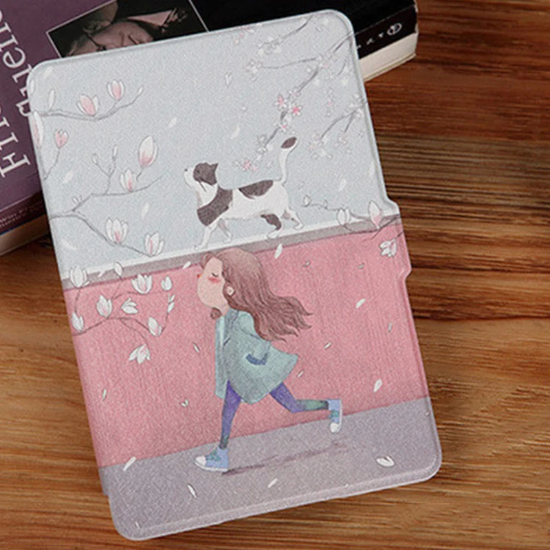 

PU Faux Leather Case For Kindle Paperwhite4 2019 New For Kindle658 E-book Table Protect Case For Kindle Paperwhite4/10th 2018