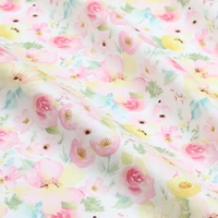 160cm50cm fresh flower baby kids cotton fabric printed cloth sewing quilting bedding apparel dress patchwork fabric cloth