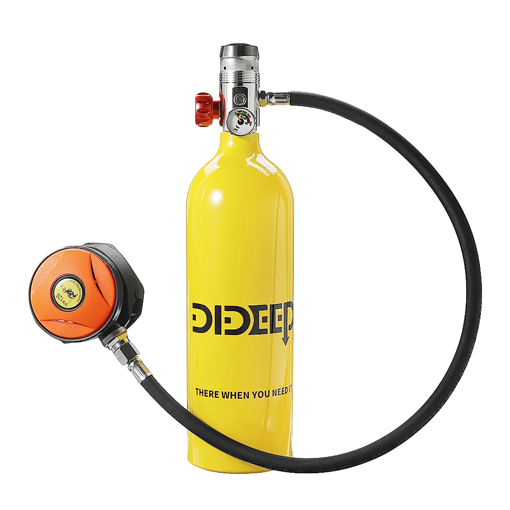 DIDEEP Дайвинг Системы 1L/0.5L Подводное кислородный баллон для дайвинга Воздушный бак