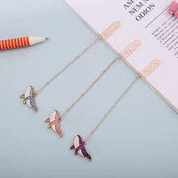 metal bookmarks fish creative classical exquisite mini metal art pattern bookmark page folder markers office school supplies