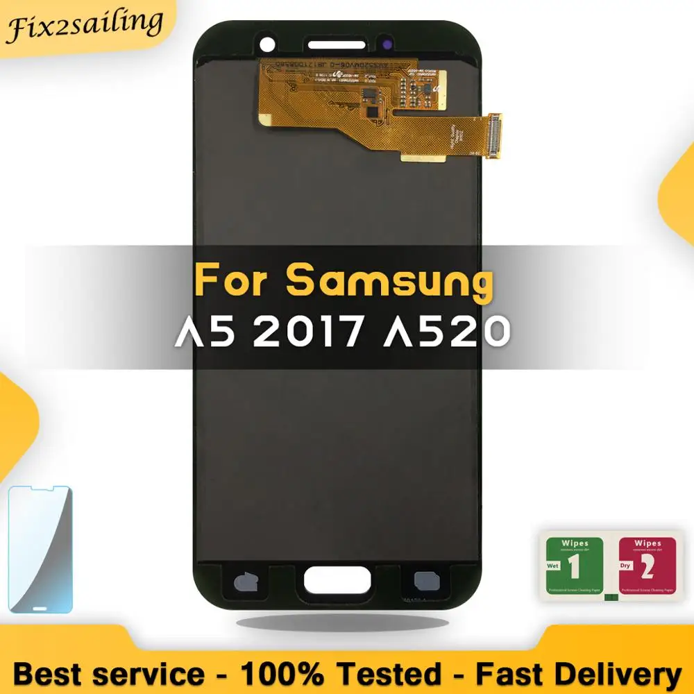 Сменный ЖК экран для Samsung Galaxy A5 2017 A520 A520F A520F/DS сенсорный экран|Экраны мобильных