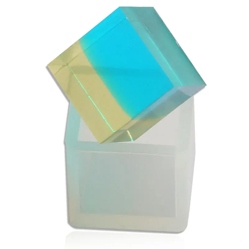 

Julie Wang 2-5cm Transparent Cube Silicone Molds DIY Epoxy Handmade Casting Mould Jewelry Making Tool
