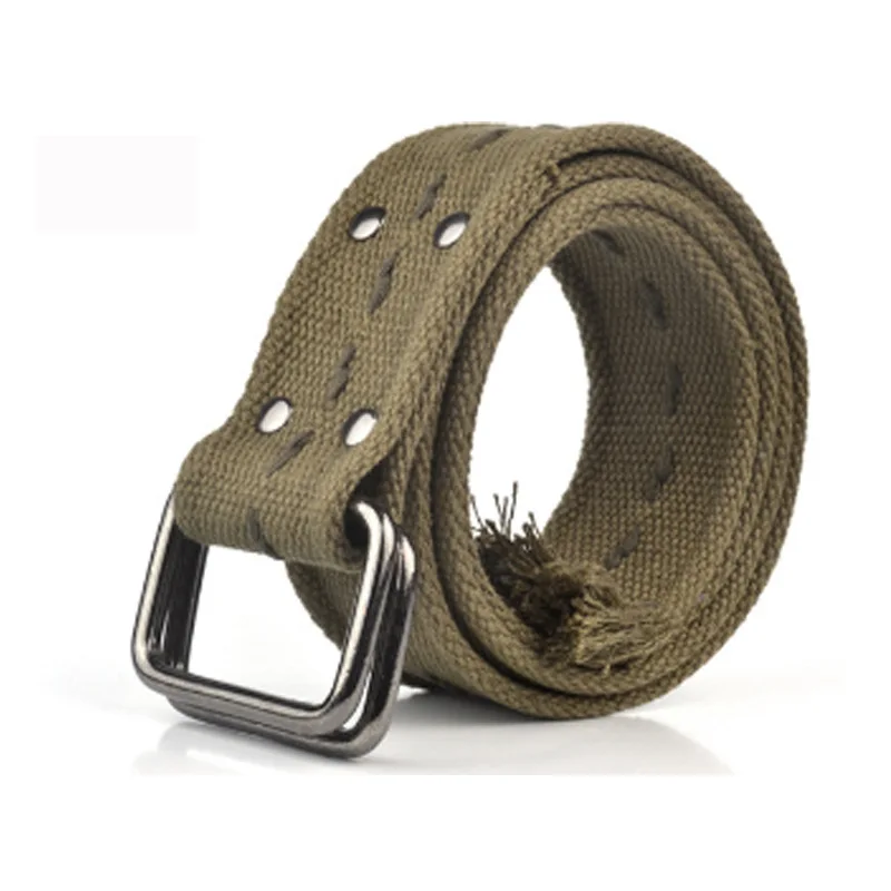 

Canvas Belt Men Army Tactical Belts Man Outdoor Sport Double Buckle Weave Male Nylon Canvas Jeans Cargo Pants Belt 100-135cm