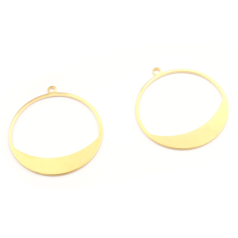 10 шт. круглые латунные подвески для сережек | Украшения и аксессуары