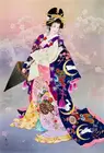 Стильные японские женщины, гейши, горничная, наборы для вышивки крестиком, Высококачественная вышивка своими руками 16 карат 14 карат без принта, декор ручной работы