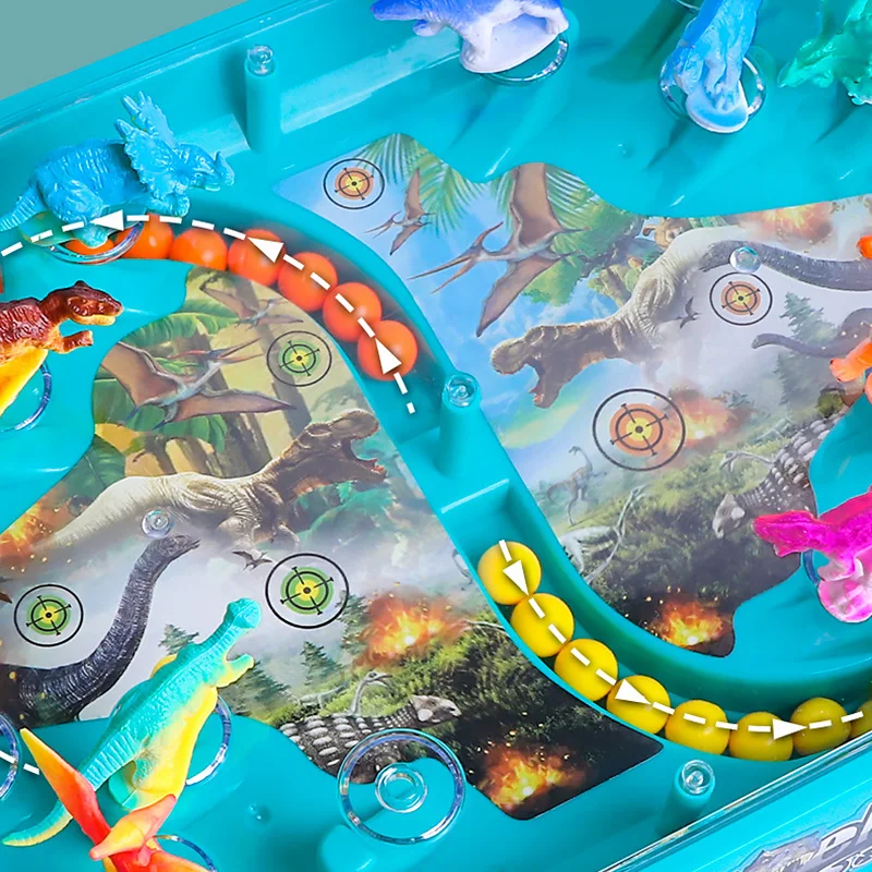 

Funny Double Battle Dinosaur Bounce Catapult Desktop Board Game Parent-Child Interaction Toy for child Two player battle games