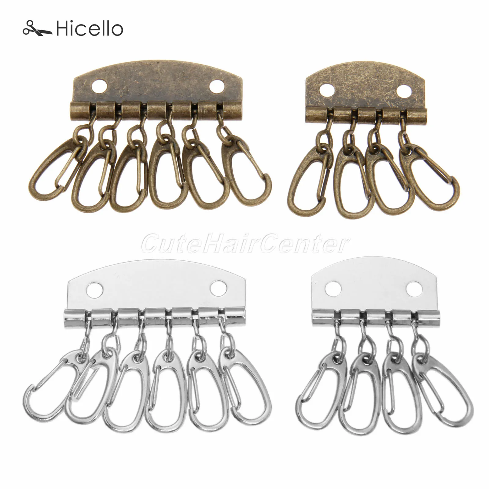 1 шт. кольцо держатель для ключей из кожи и ткани с отверстием 4/6|d rings sewing|d ring bronze |