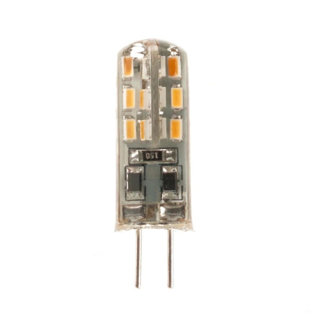 10 шт. G4 светодиодный лампы 2W 12V/AC220V 3014SMD 24 силиконовый светильник теплый
