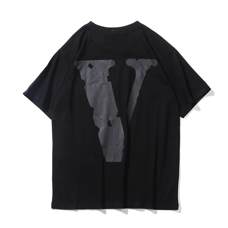 

men t VLONE shirt 100% cotton streetwear Women's T-shirt USA summer Short sleeve brand hip hop tshirt friends harajuku