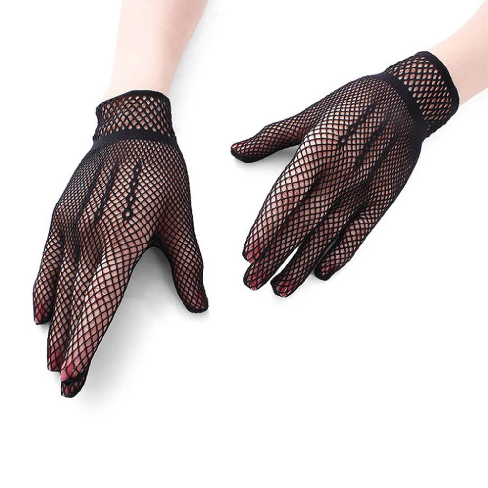 2020 Fashion News High Quality Women Gloves Stylish Hand Warmer Winter Women's Short Ribs Are Hollow And Fun Fishing Net | Аксессуары