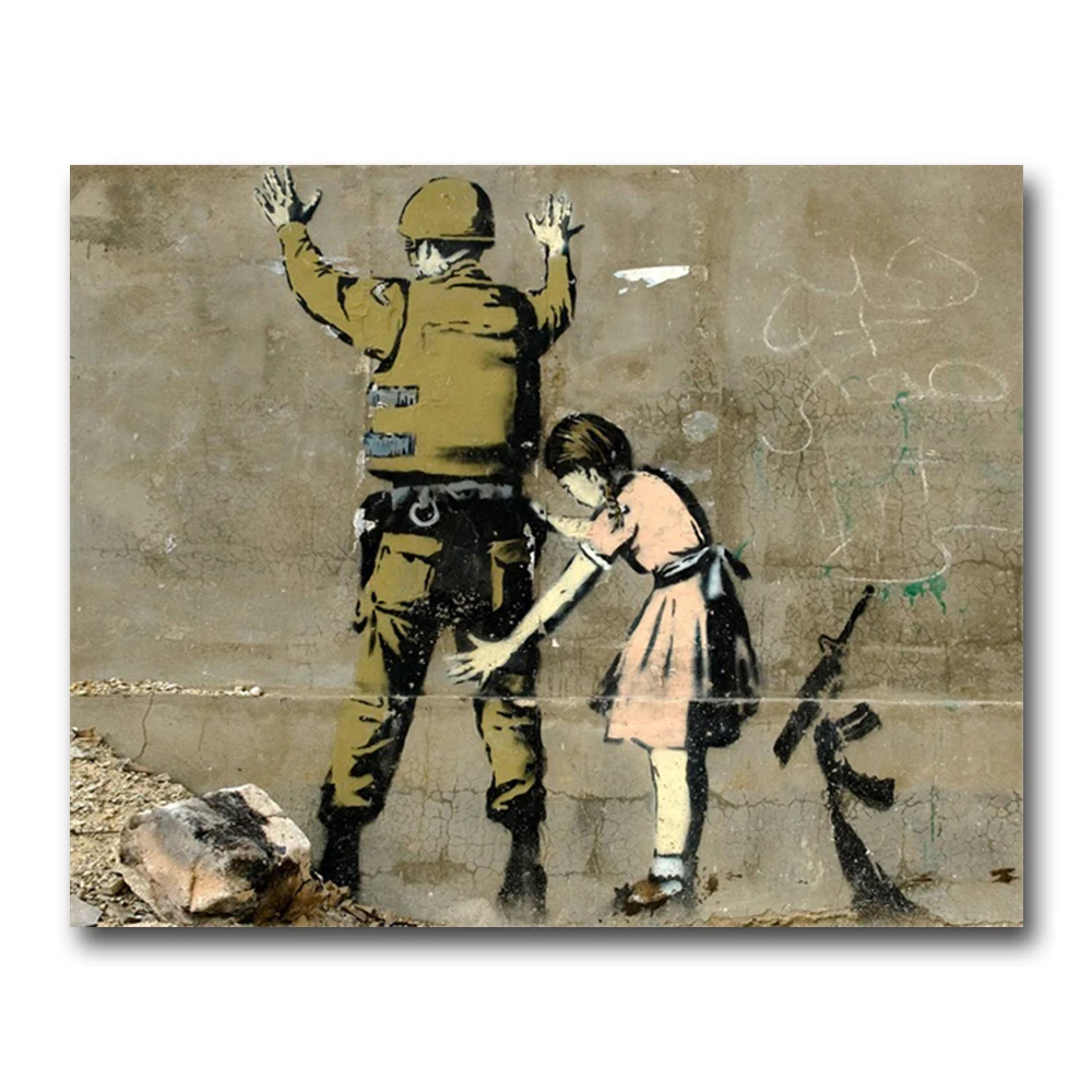 Девушки и воздушные шары от banksy на стену художественный Декор холст живопись каллиграфия плакат печать декоративная картина гостиная домашний декор - Цвет: BCBWH000121