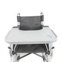 abs wheelchair tray table 2 cups holder portable lap eating reading desk nursing home stand counter wheelchair accessories